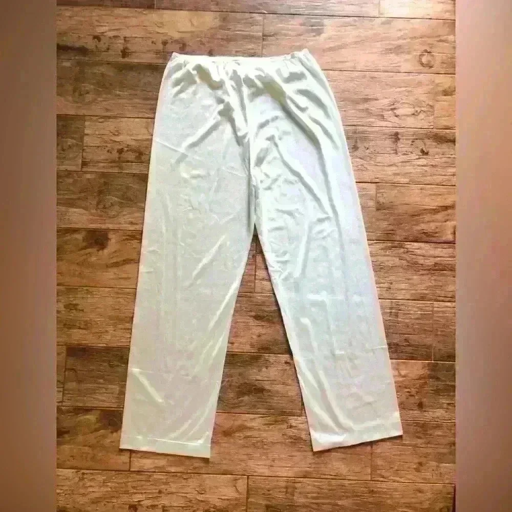 vtg viscose blue PJ bottoms women medium - Picture 2 of 5